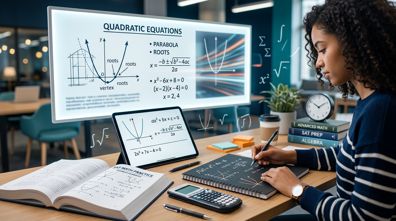 Medium SAT Quadratic Equations Practice Questions