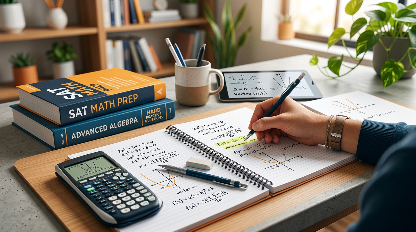 Hard SAT Quadratic Equations Practice Questions