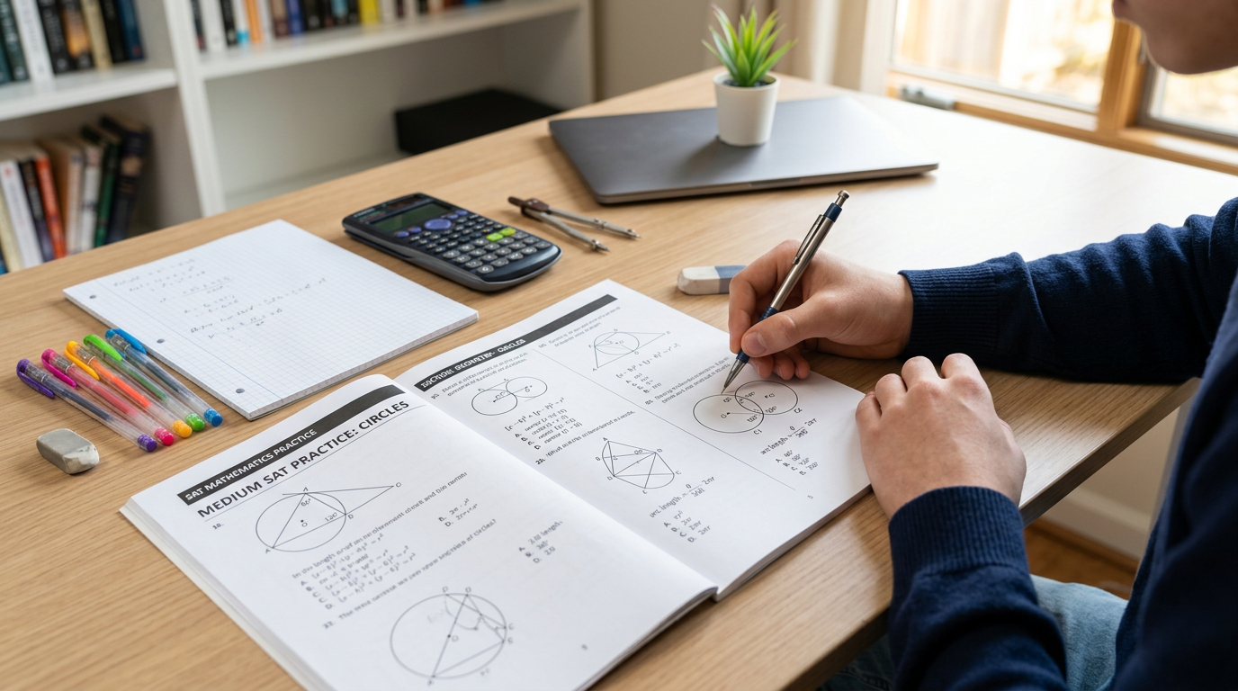Medium SAT Circle Practice Questions