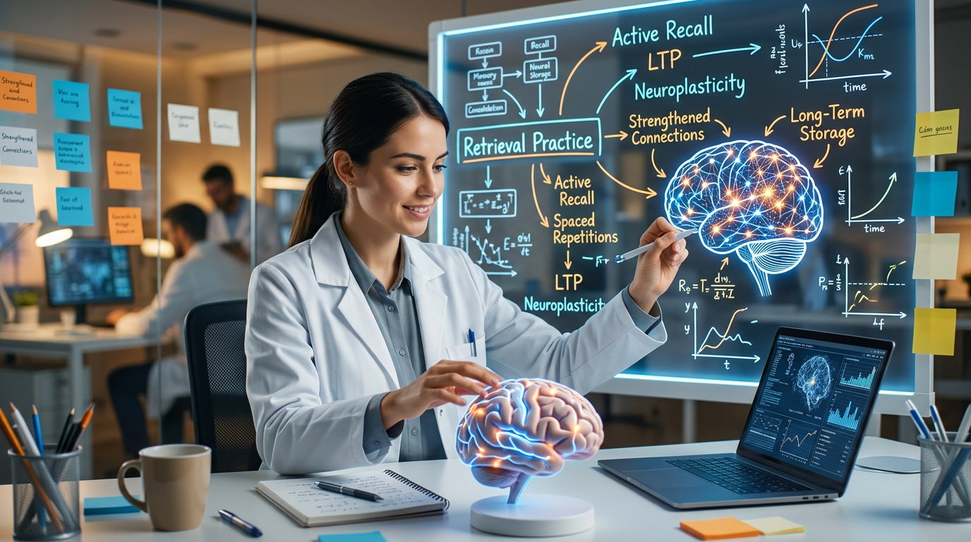 How Retrieval Practice Boosts Long-Term Memory: Scientist's Guide