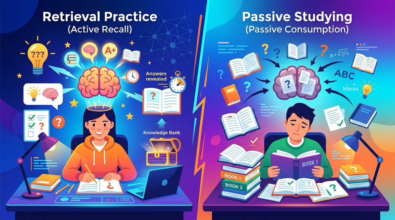 Retrieval Practice vs Passive Studying: The Science-Backed Winner