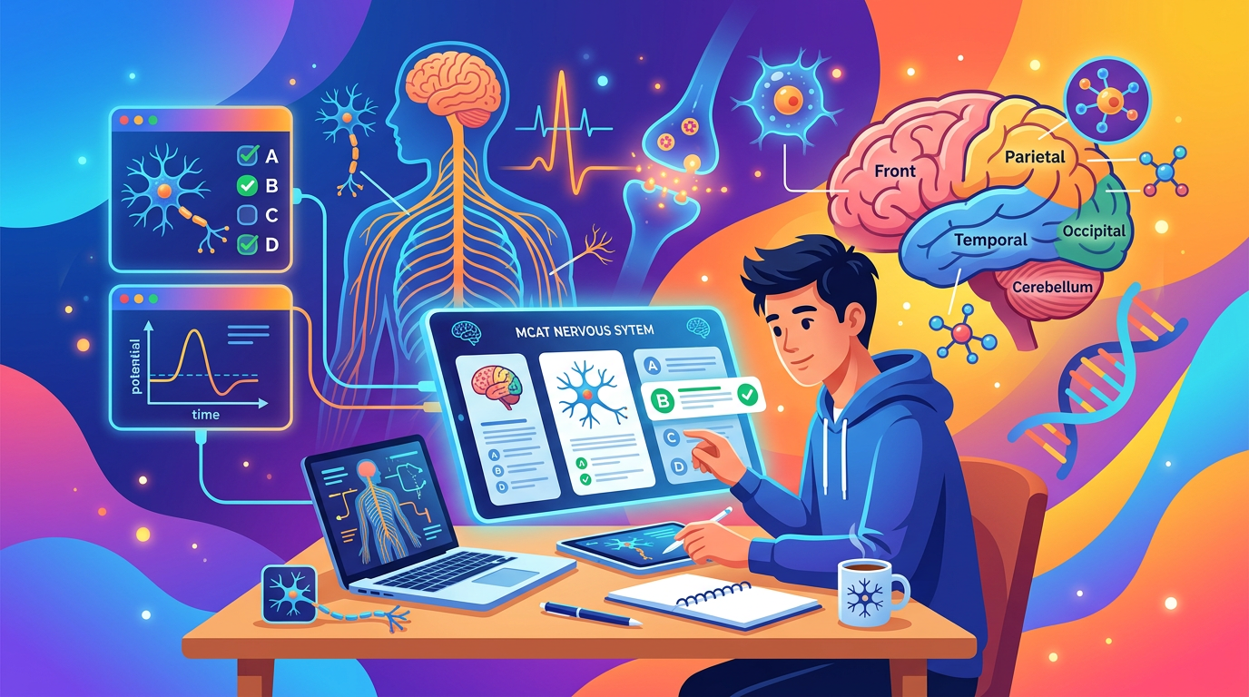 MCAT Nervous System Practice Questions with Answers