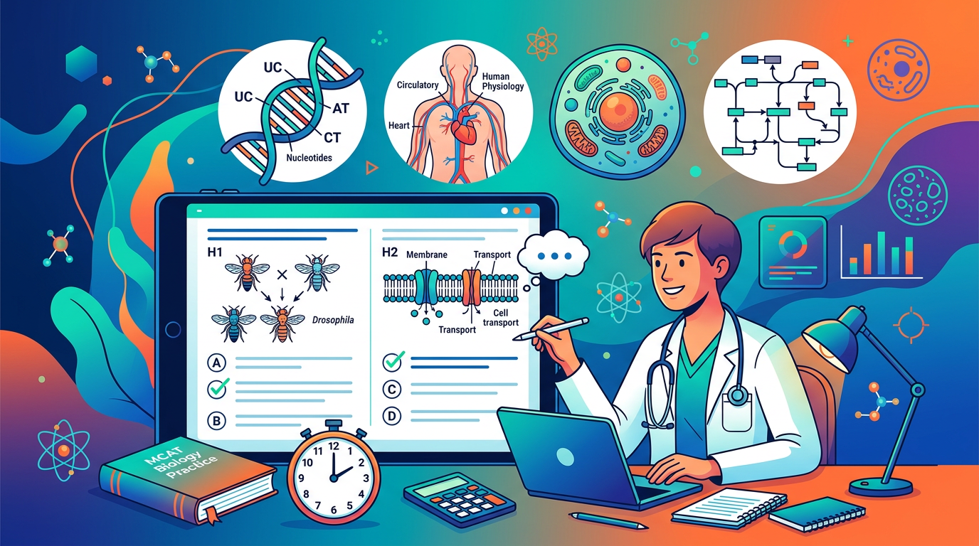 Medium MCAT Biology Exam Practice Questions