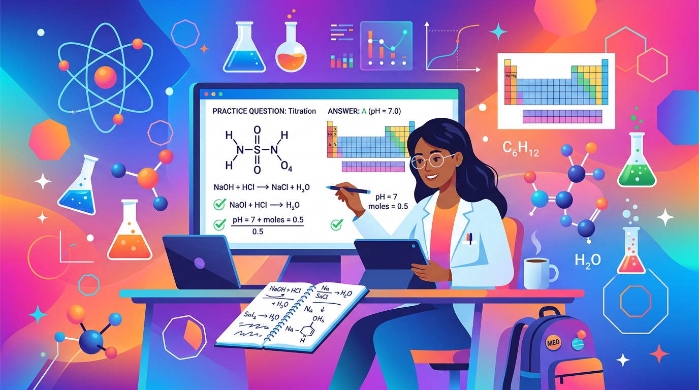 MCAT General Chemistry Practice Questions with Answers