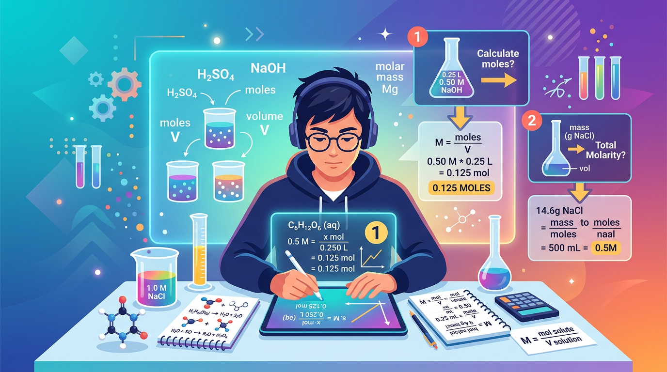 MCAT Molarity Practice Questions with Answers