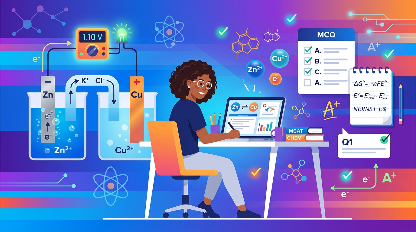 MCAT Electrochemistry Practice Questions with Answers