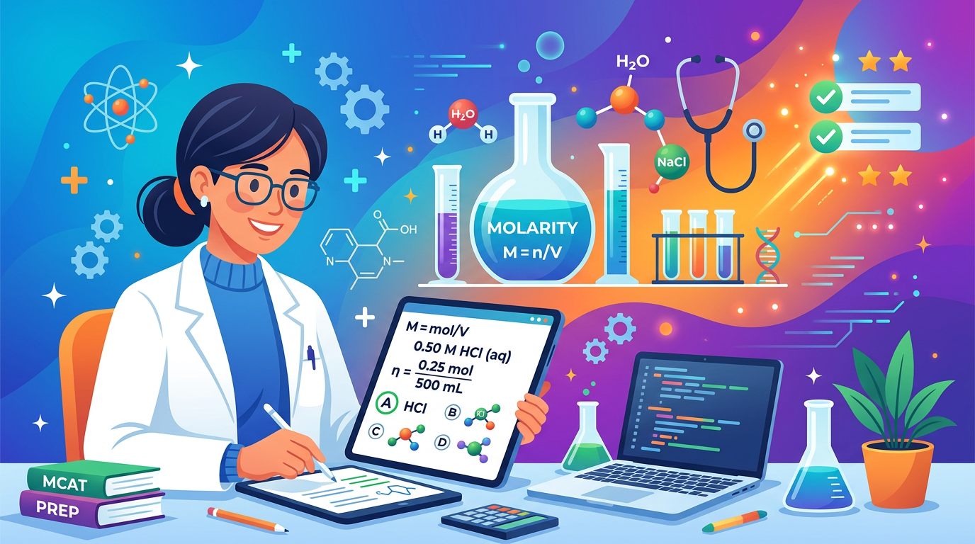 Easy MCAT Molarity Practice Questions