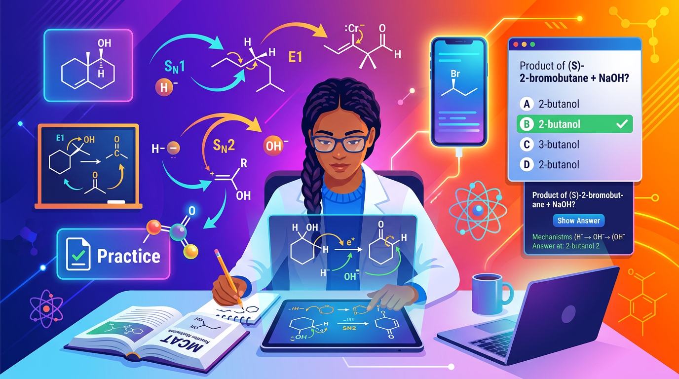 MCAT Reaction Mechanism Practice Questions with Answers