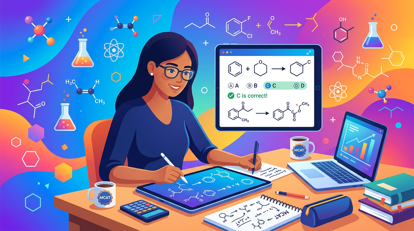 MCAT Organic Reactions Practice Questions with Answers