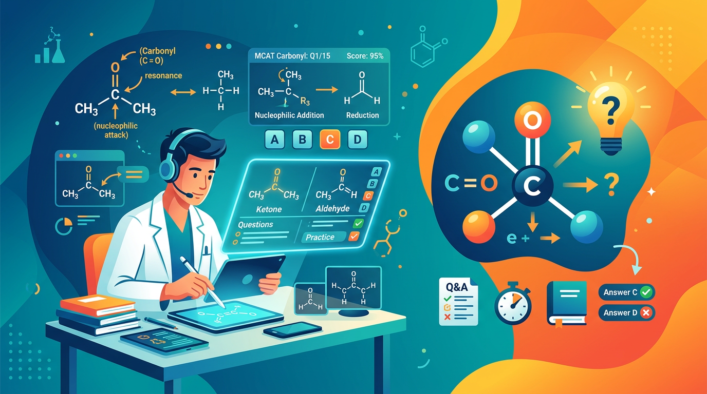 MCAT Carbonyl Practice Questions with Answers