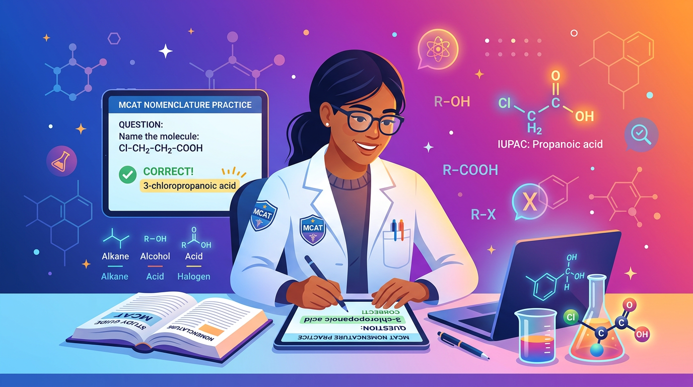 Easy MCAT Nomenclature Practice Questions