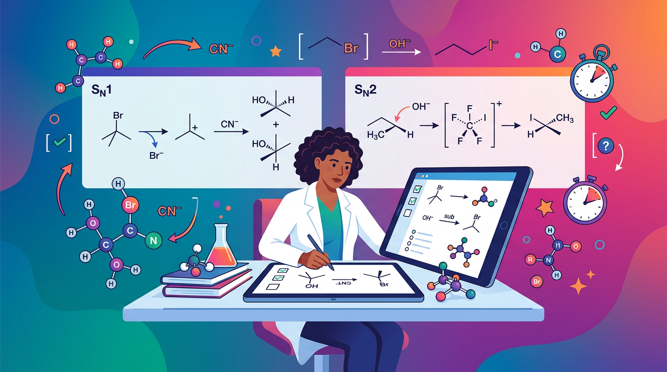 Medium MCAT SN1 SN2 Practice Questions