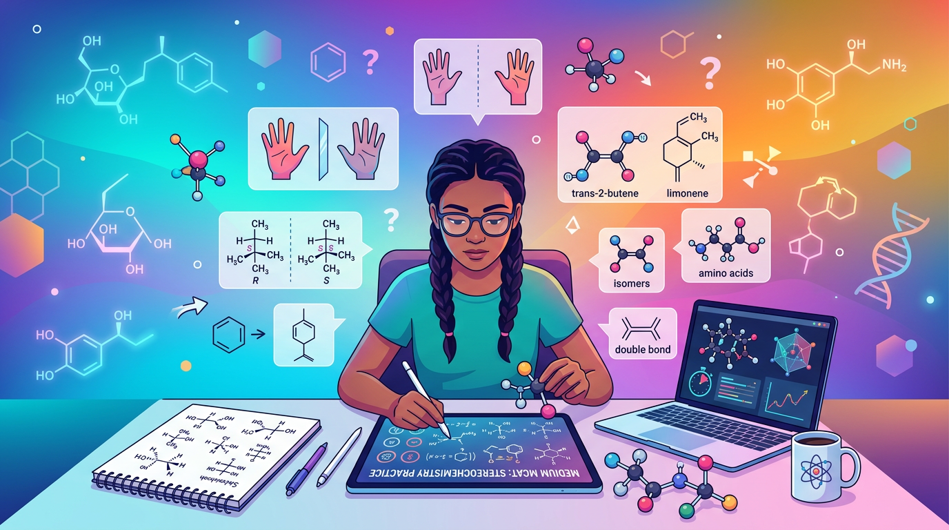 Medium MCAT Stereochemistry Practice Questions