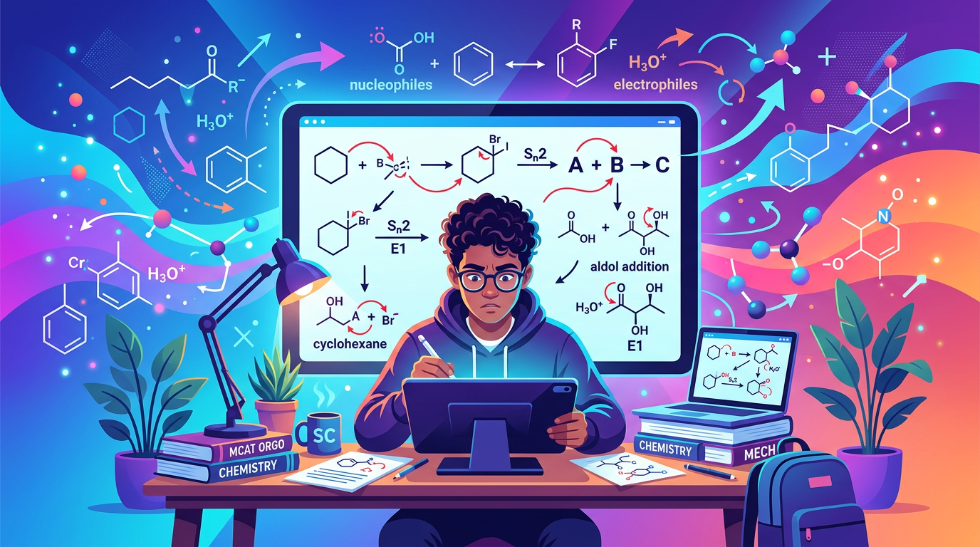 Hard MCAT Reaction Mechanism Practice Questions