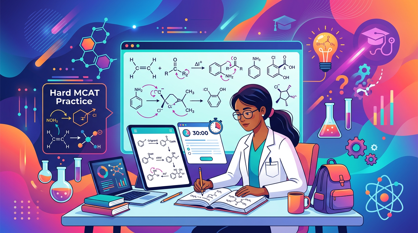 Hard MCAT Organic Reactions Practice Questions