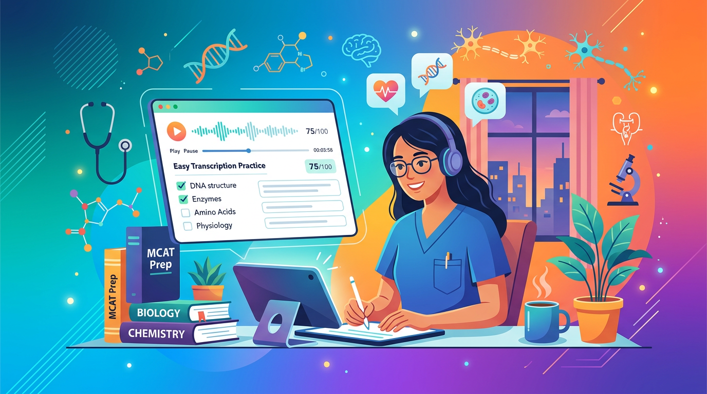 Easy MCAT Transcription Practice Questions