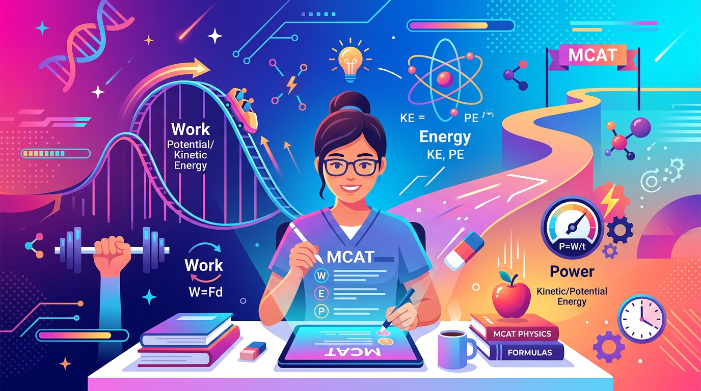 Easy MCAT Work Energy Power Practice Questions