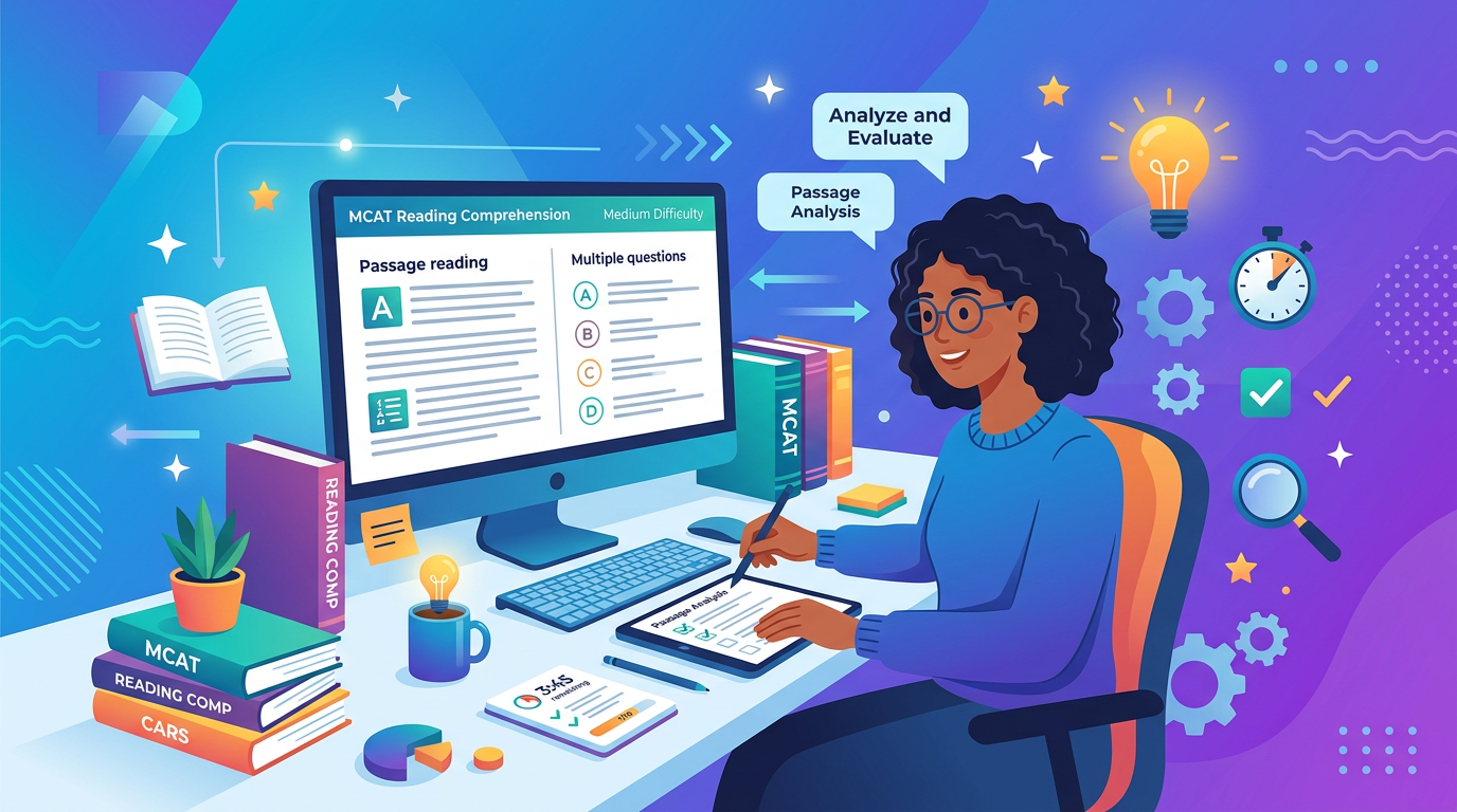 Medium MCAT Reading Comprehension Practice Questions