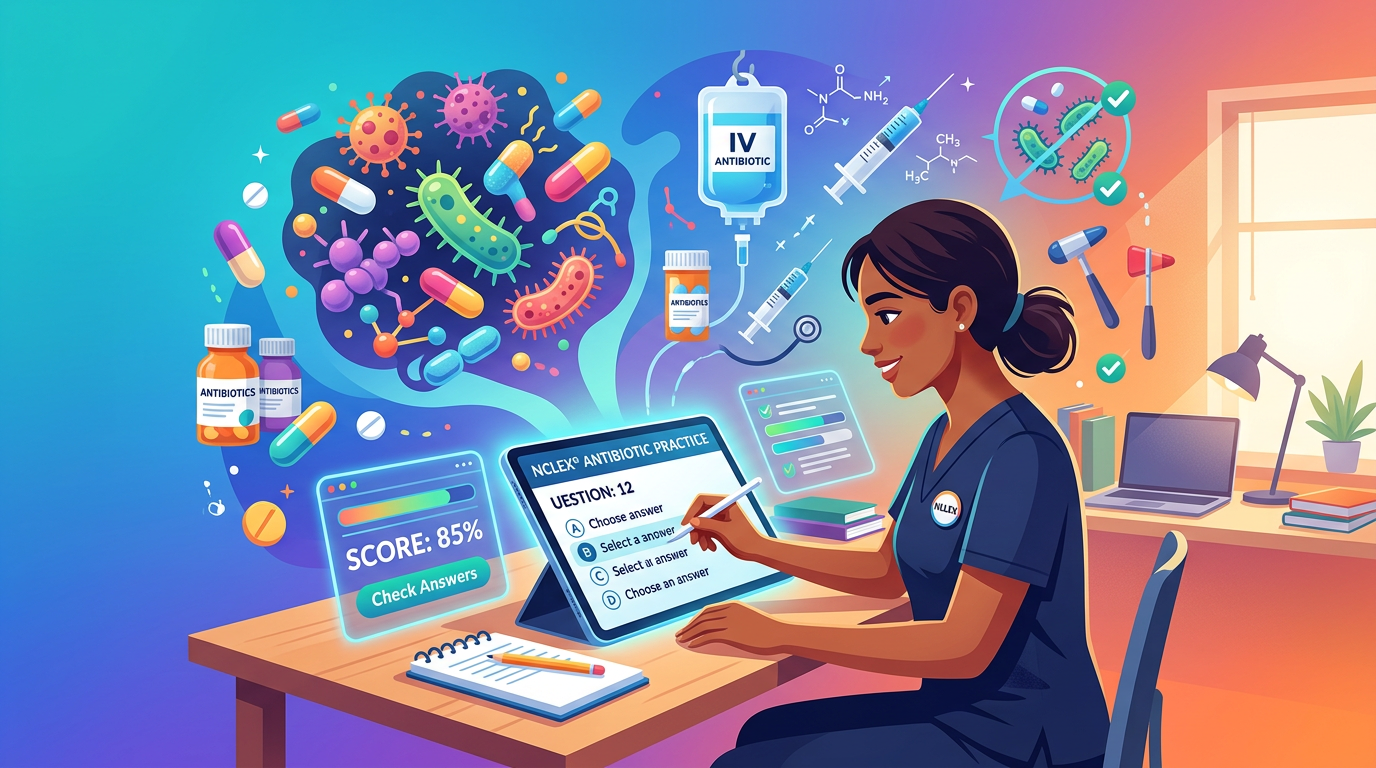 NCLEX Antibiotic Practice Questions with Answers
