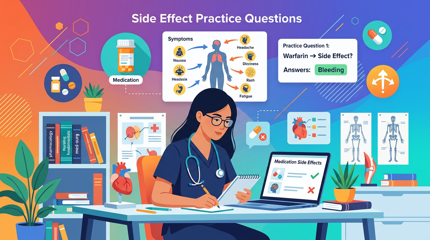 NCLEX Side Effect Practice Questions with Answers