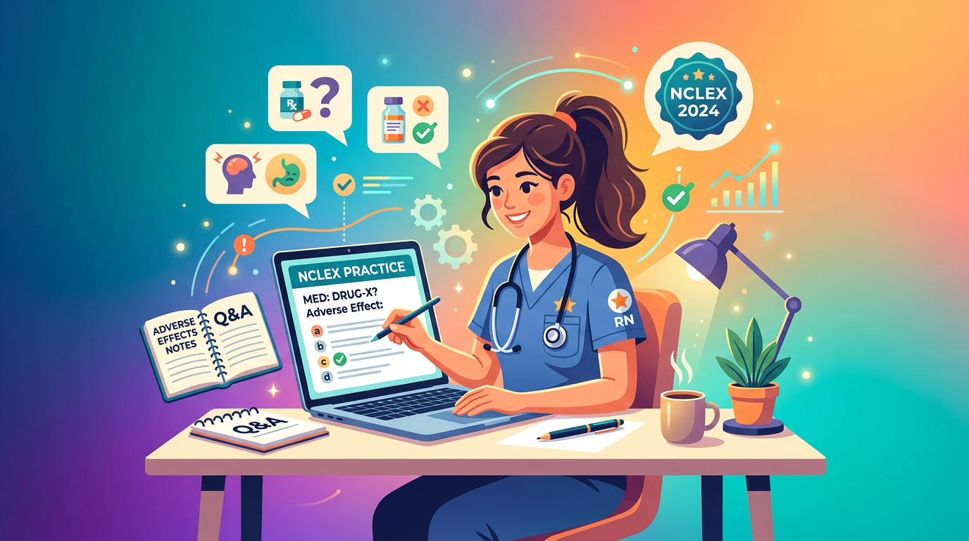 Easy NCLEX Adverse Effect Practice Questions
