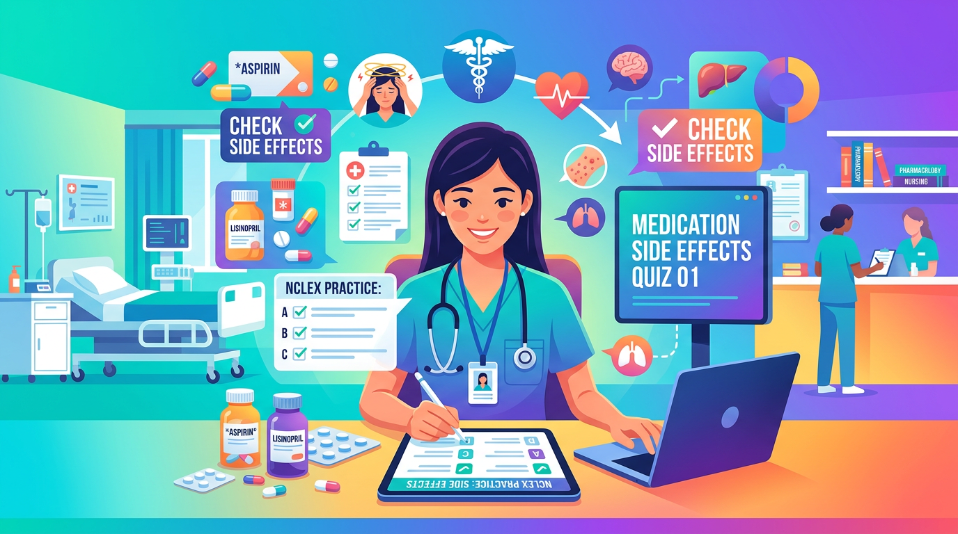 Easy NCLEX Side Effect Practice Questions