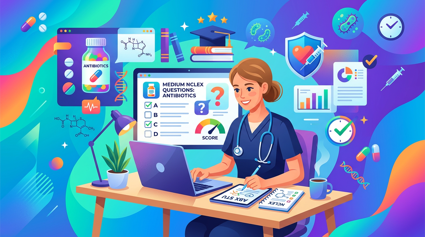 Medium NCLEX Antibiotic Practice Questions