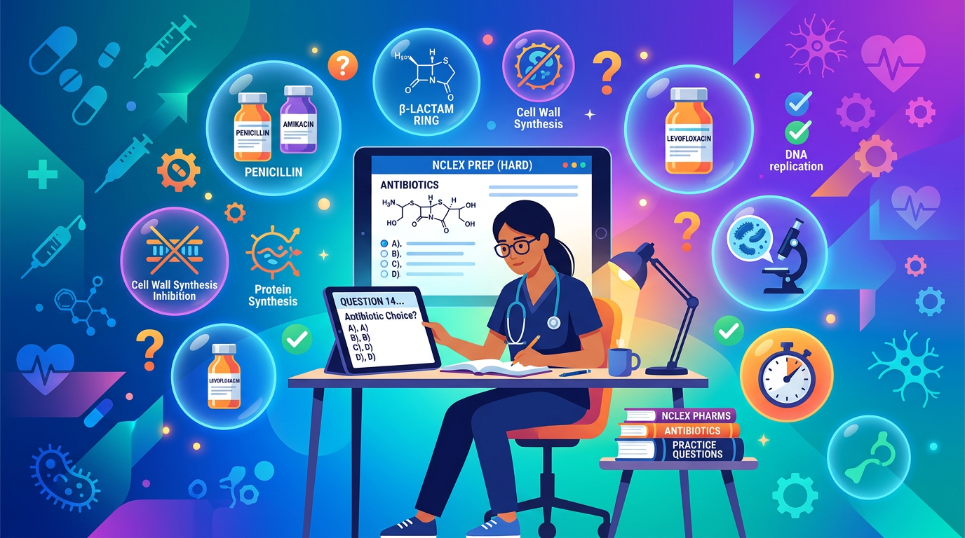 Hard NCLEX Antibiotic Practice Questions