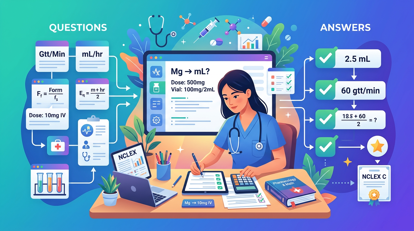 NCLEX Dosage Calculation Practice Questions with Answers
