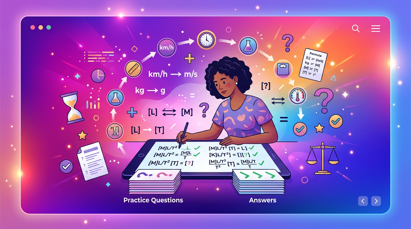 Dimensional Analysis Practice Questions with Answers