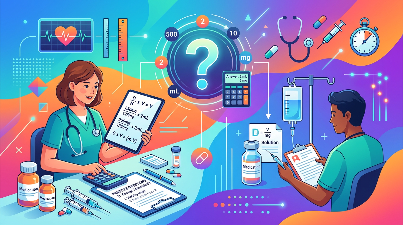 Dosage Calculation Word Problems Practice Questions with Answers