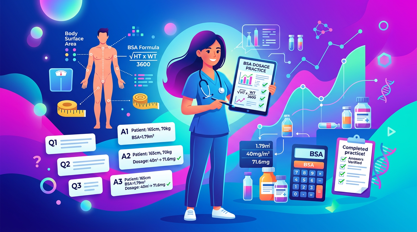 Body Surface Area-Based Dosage Calculations Practice Questions with Answers