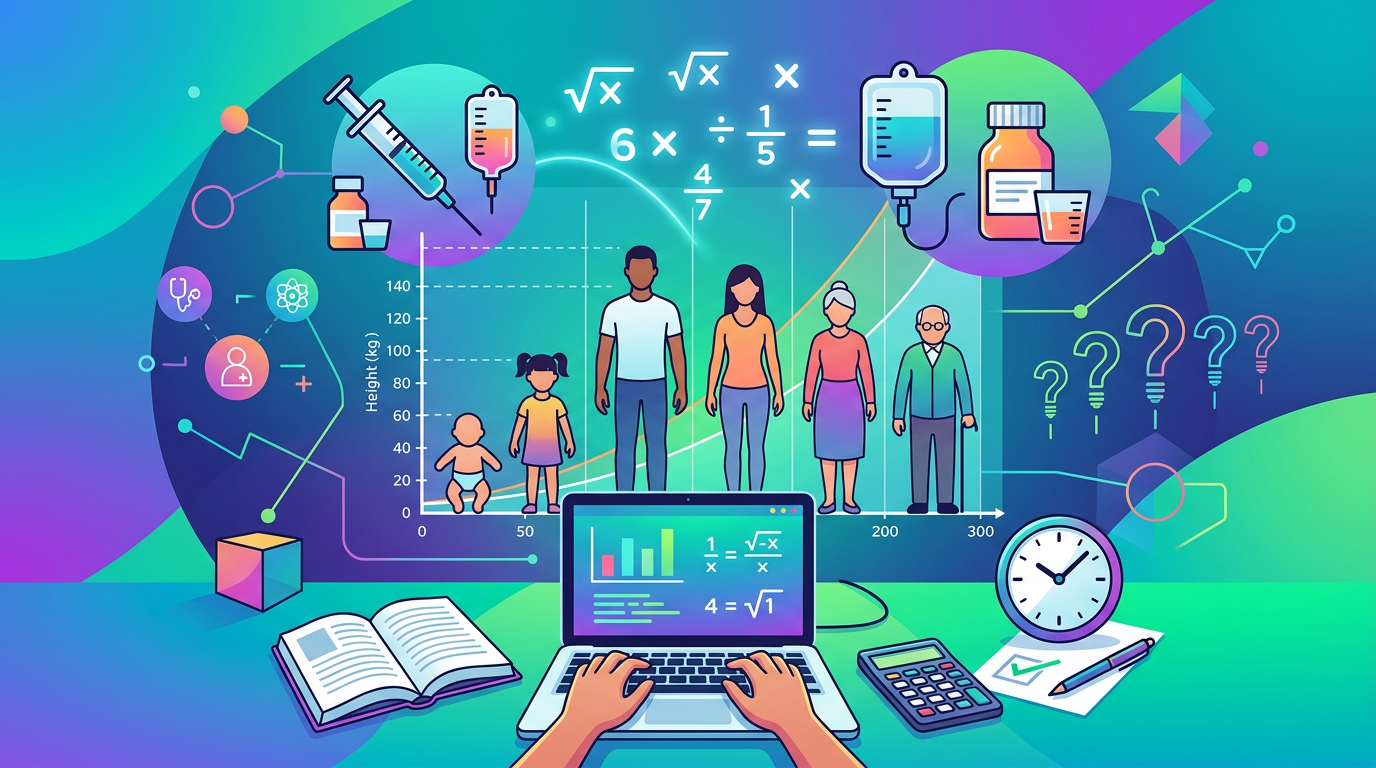 Easy Body Surface Area-Based Dosage Calculations Practice Questions