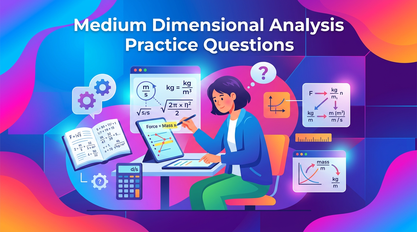 Medium Dimensional Analysis Practice Questions