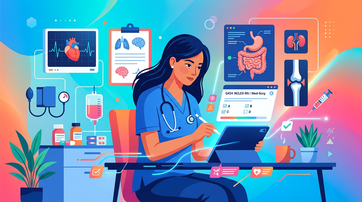 Medium NCLEX Med Surg Practice Questions
