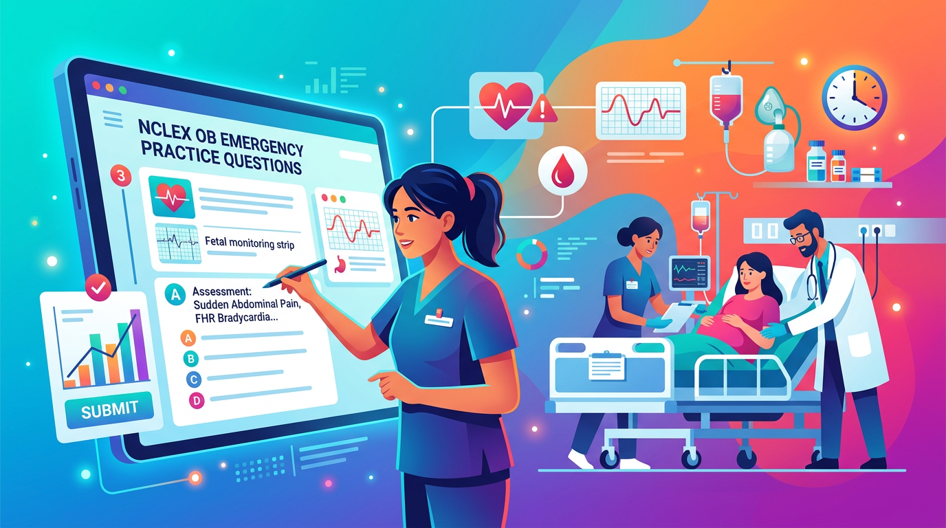 NCLEX Obstetric Emergency Practice Questions with Answers