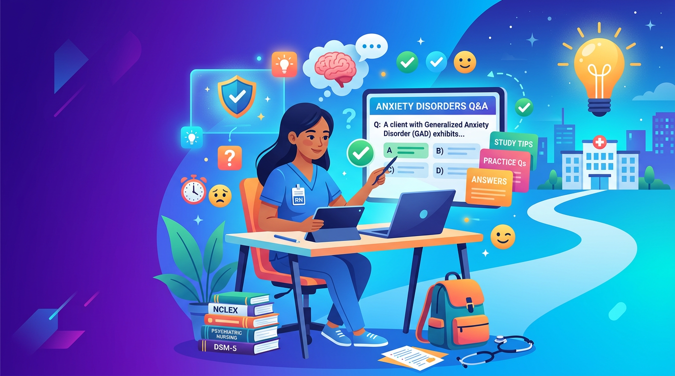 NCLEX Anxiety Disorder Practice Questions with Answers