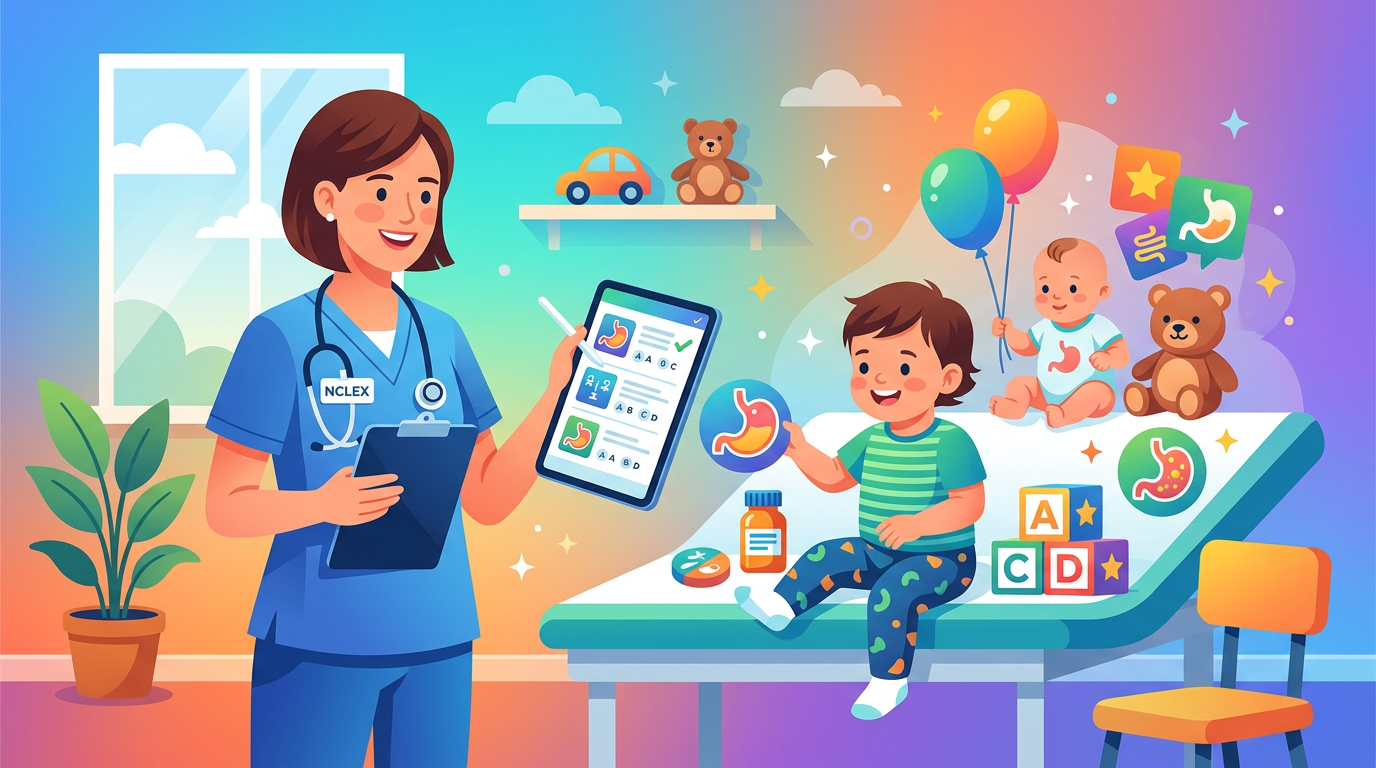 Easy NCLEX Pediatric GI Practice Questions