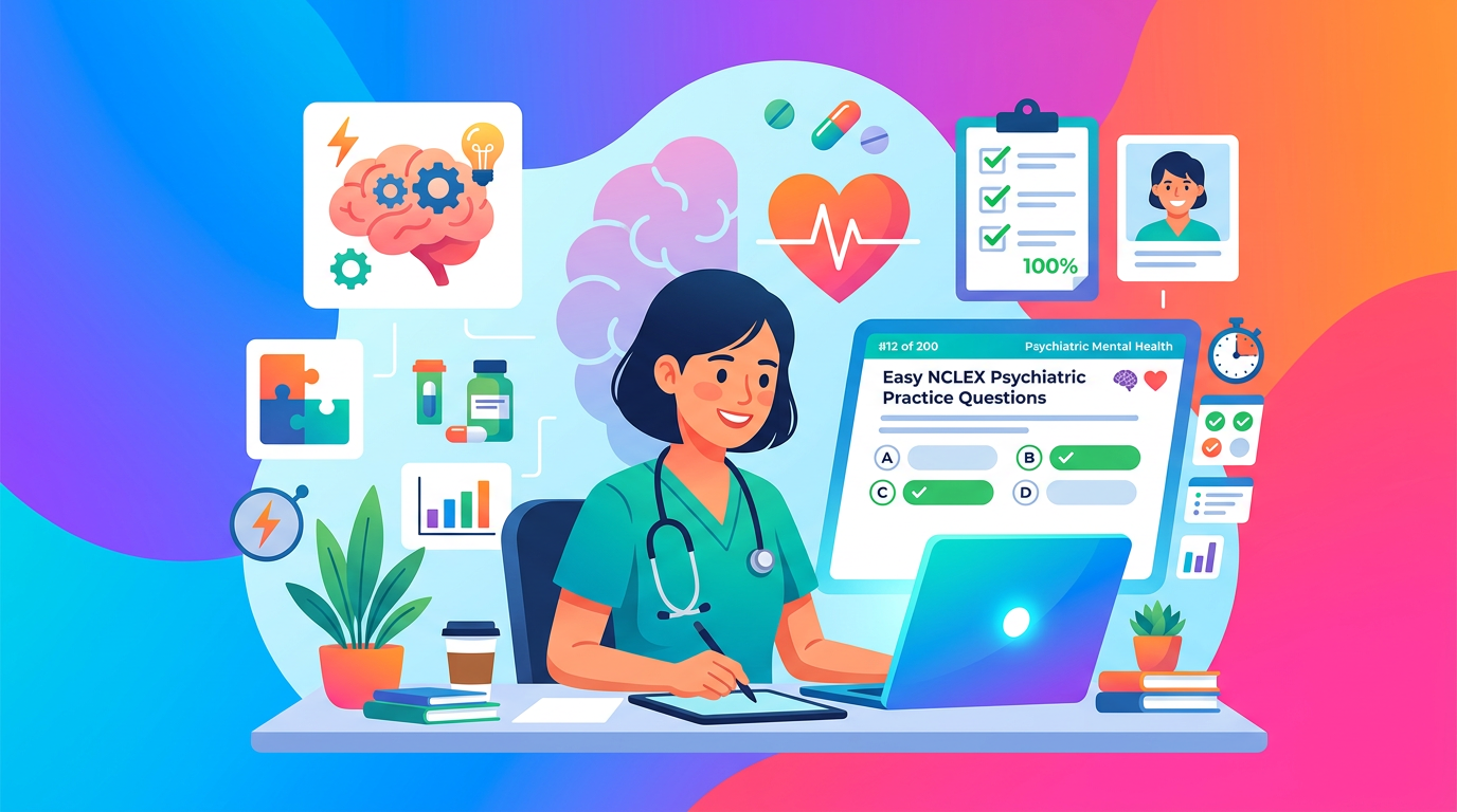 Easy NCLEX Psychiatric Questions Practice Questions