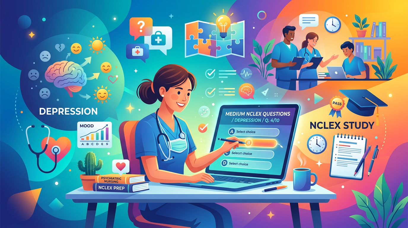 Medium NCLEX Depression Practice Questions