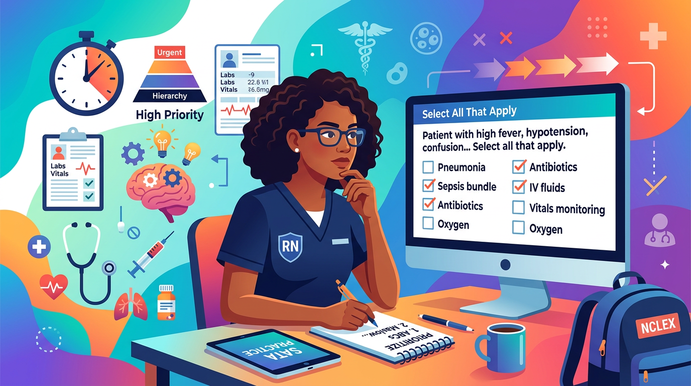 Hard NCLEX SATA Prioritization Practice Questions