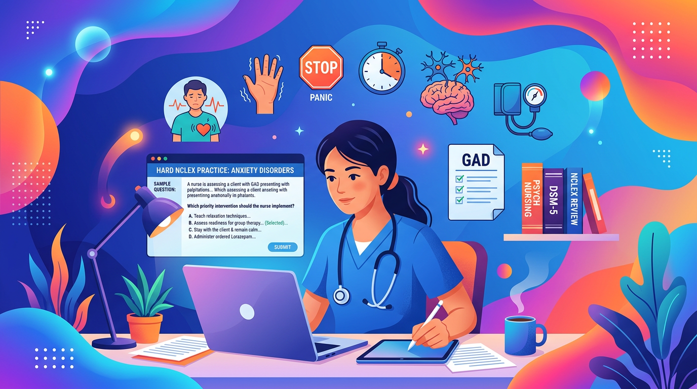 Hard NCLEX Anxiety Disorder Practice Questions