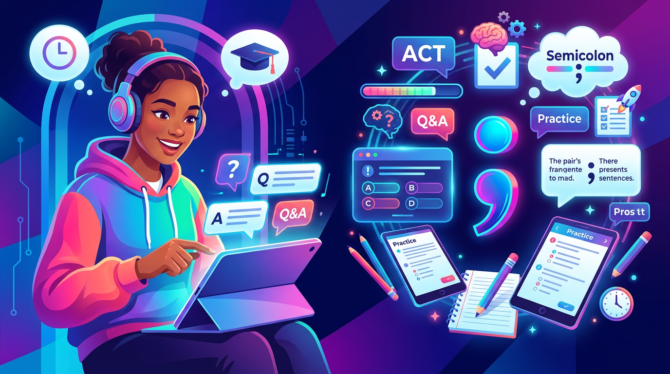 Easy ACT Semicolon Practice Questions
