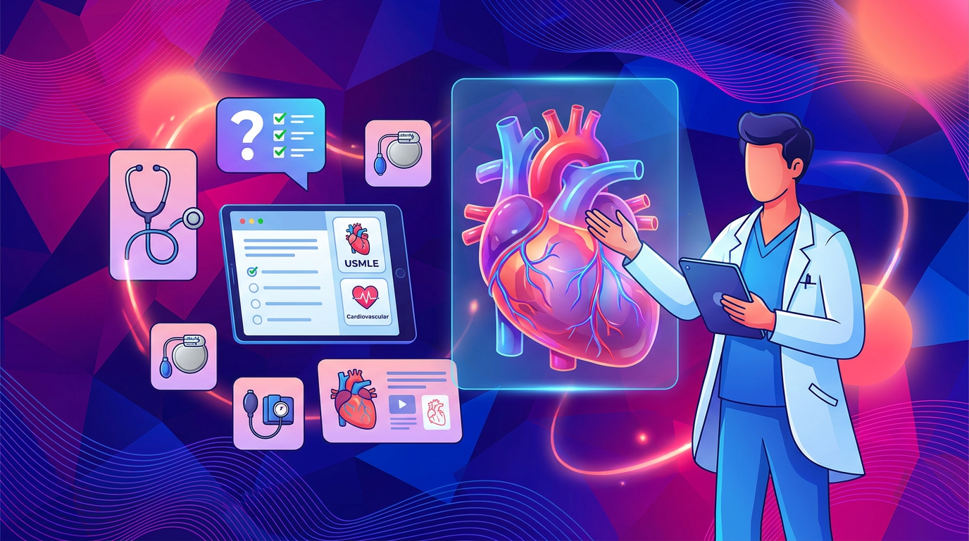 Easy USMLE Cardiovascular Anatomy Practice Questions