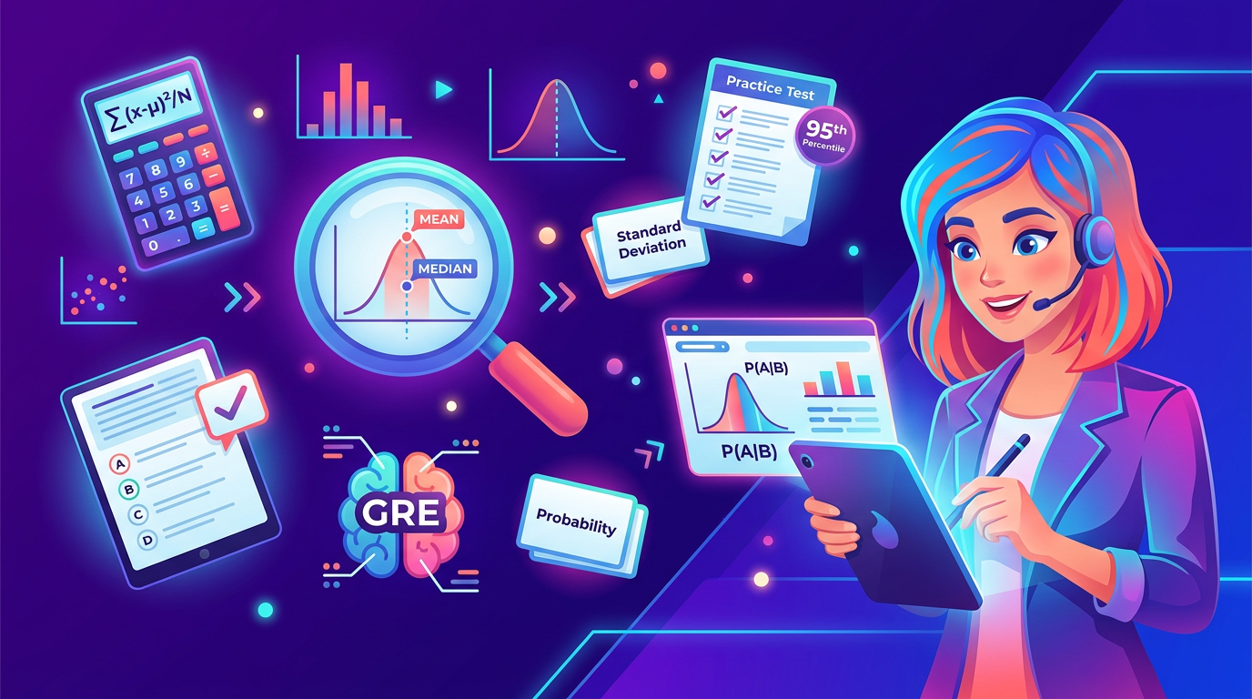 GRE Statistics Practice Test Practice Questions with Answers