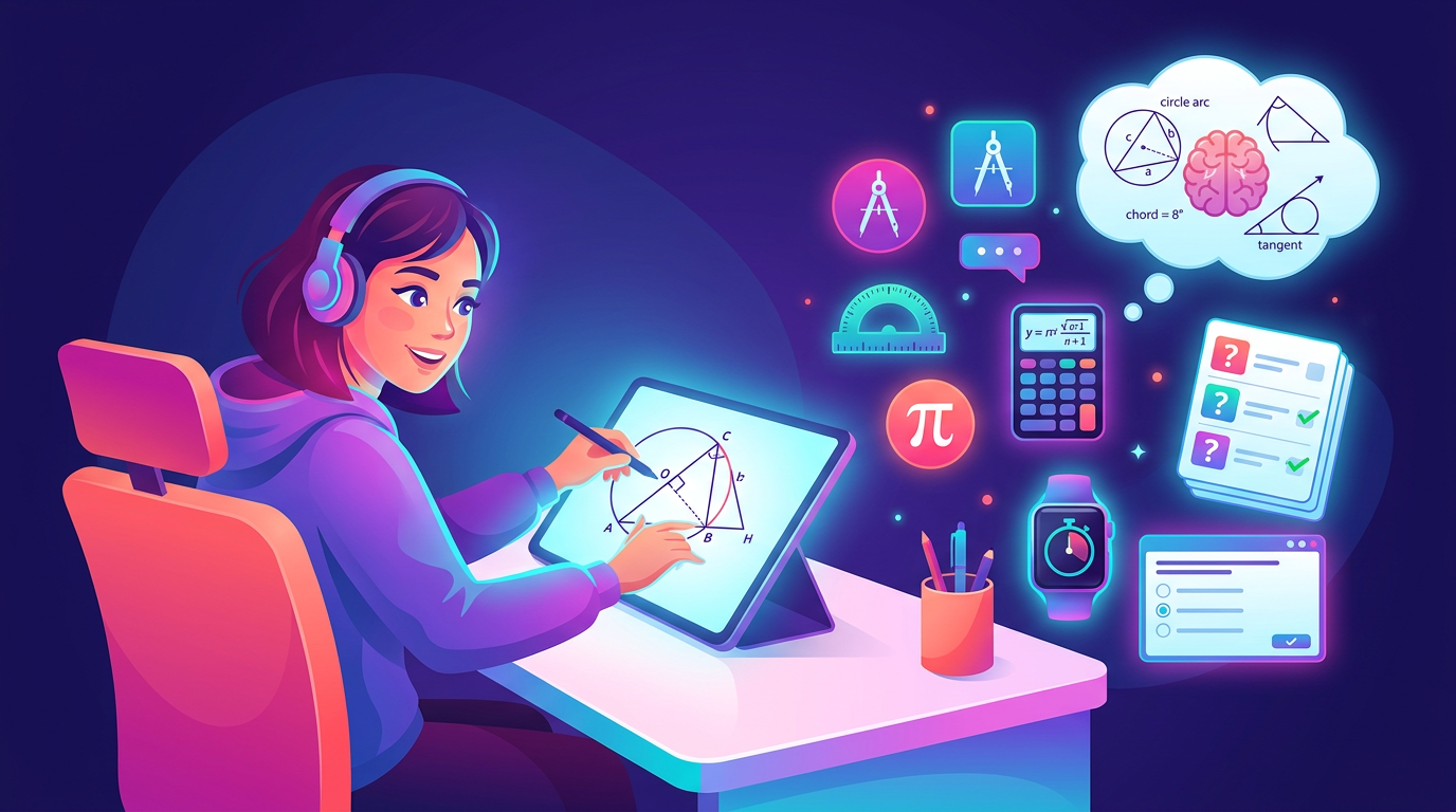 Easy GRE Circle Questions Practice Questions