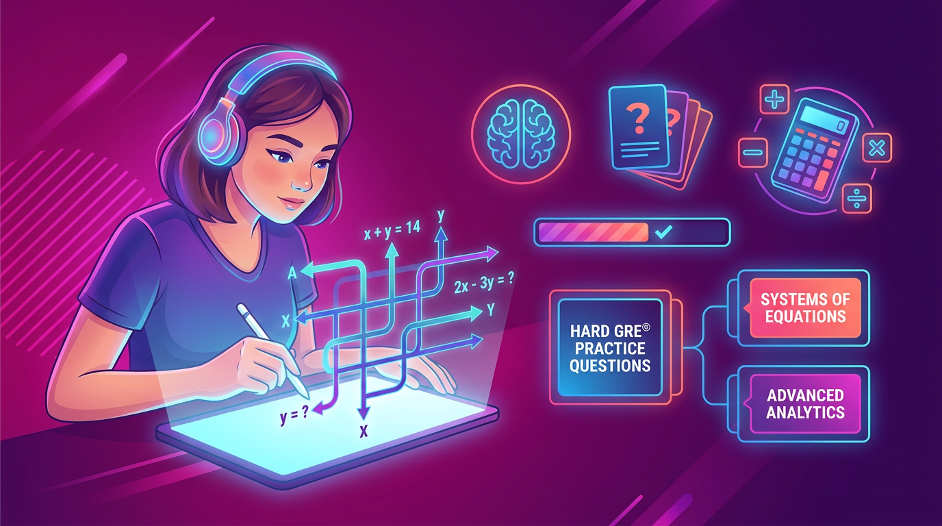 Hard GRE Systems of Equations Questions Practice Questions