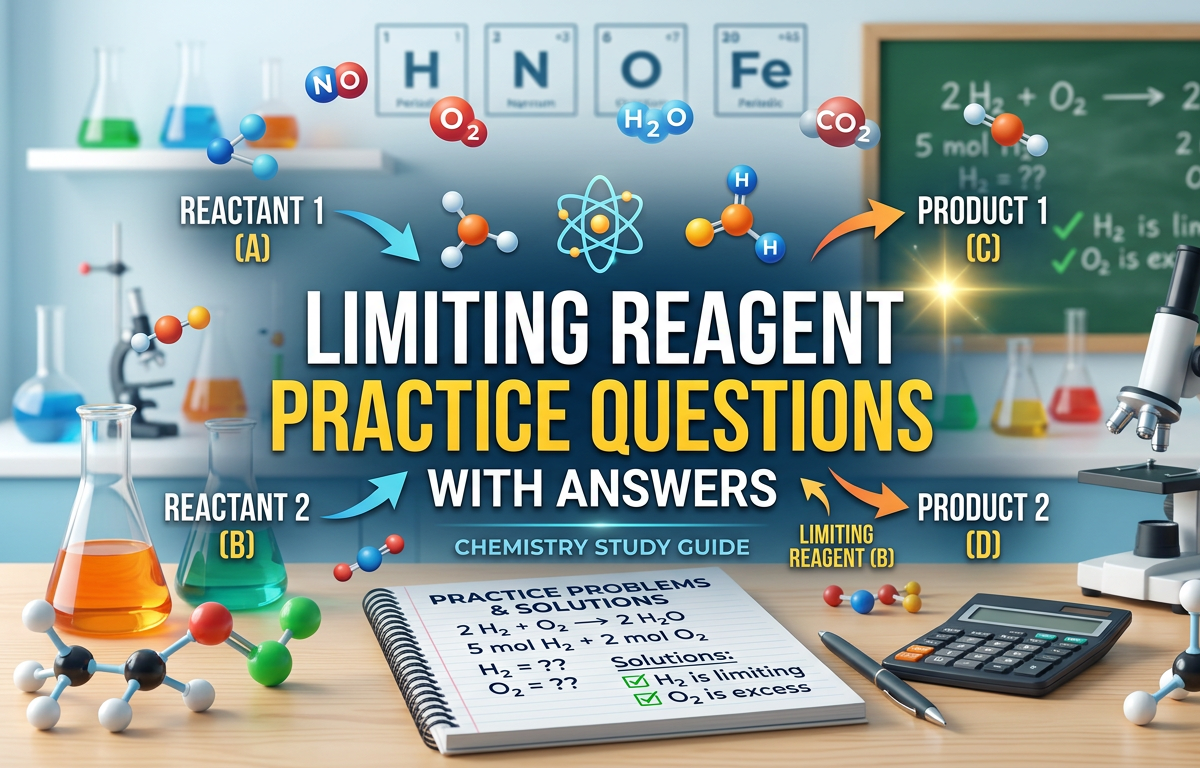Limiting Reagent Practice Questions with Answers