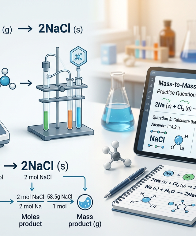 Mass-to-Mass Stoichiometry Practice Questions with Answers