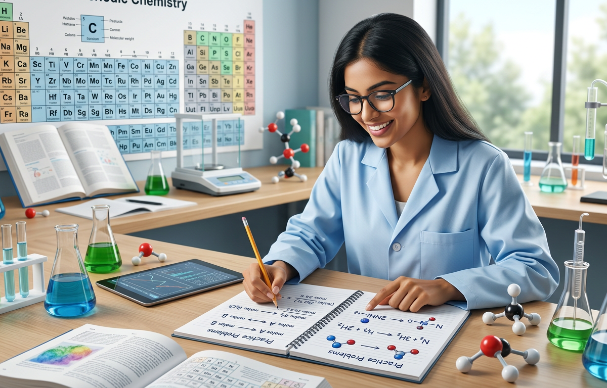 Mole-to-Mole Stoichiometry Practice Questions with Answers
